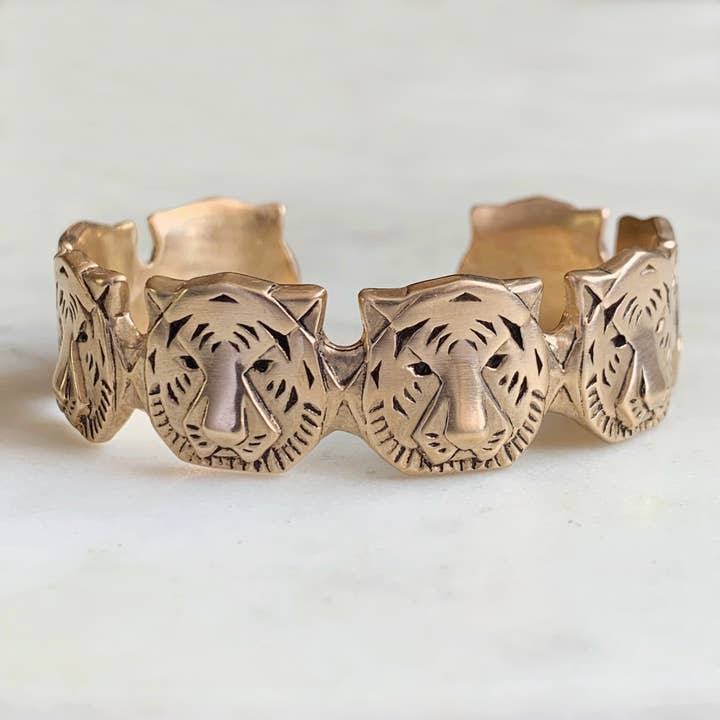 TIGER CUFF for wholesale by Mimosa Handcrafted
