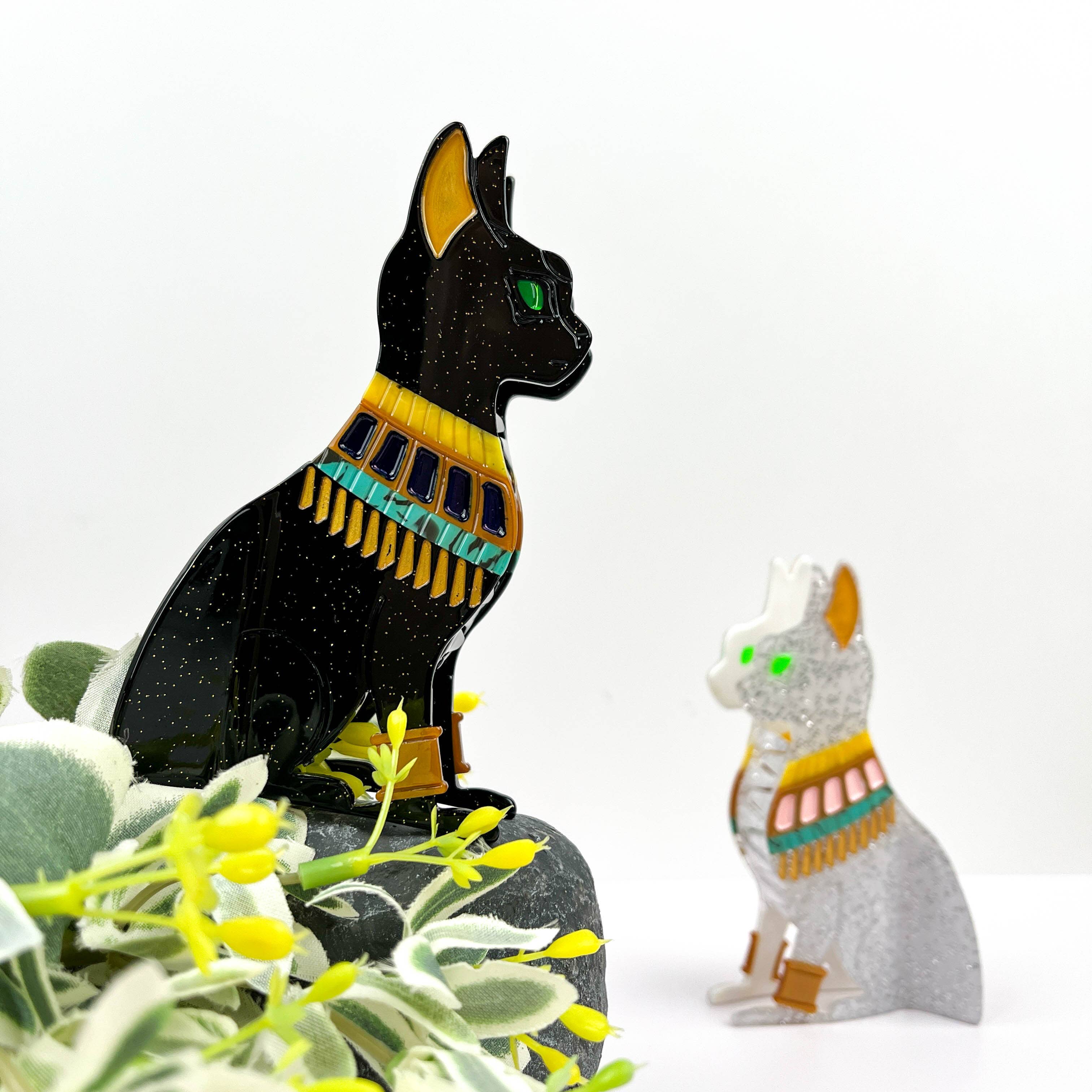 TheDivaSoap - Vente Pince à cheveux – femme - Pince à cheveux mignonne pour chat égyptien, pince à cheveux pour animaux4