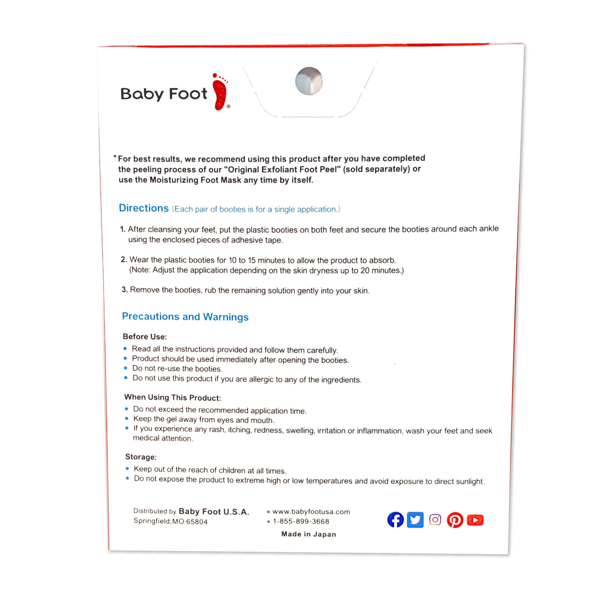 BABY FOOT USA - Wholesale Foot Mask - Moisturizing Foot Mask - NON PEELING3