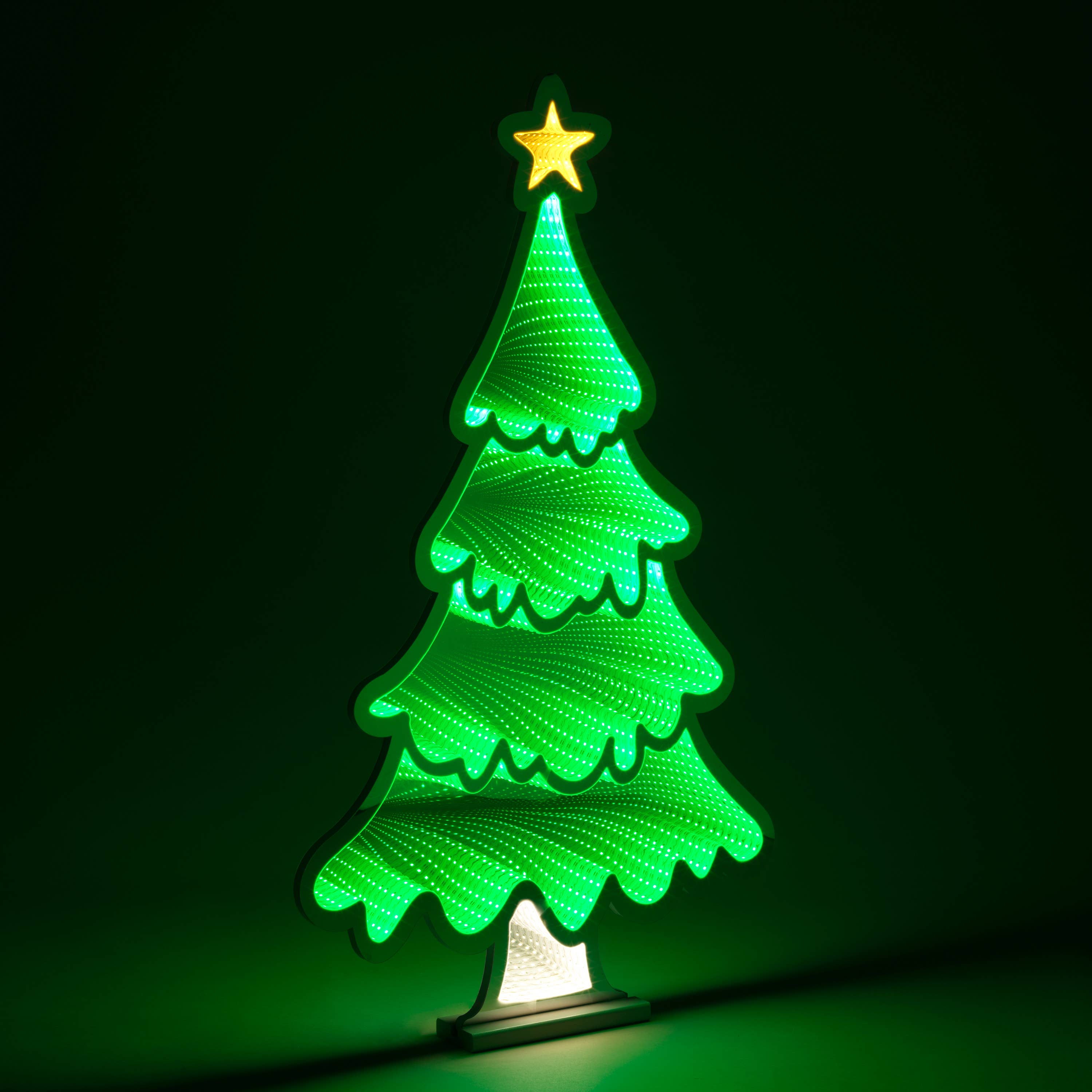 The Gerson Companies - Wholesale Christmas Decoration - Gerson Christmas 35.4"H UL Electric Lighted Infinity Christm1