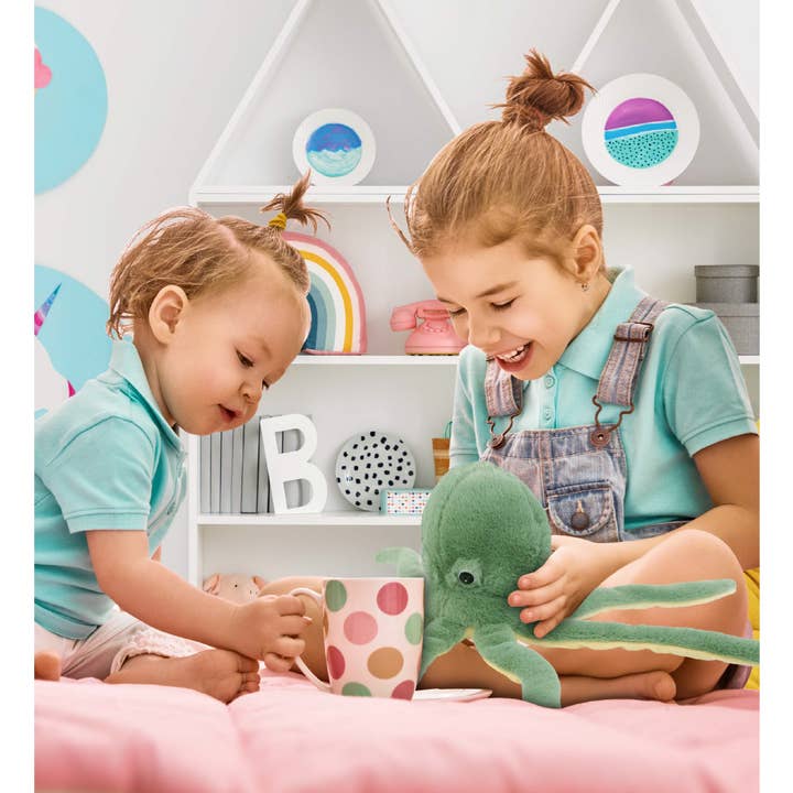 Cota Global - Wholesale Stuffed/Plush Toy - Kids & Baby - Super-Soft Plush - Green Octopus 15"4