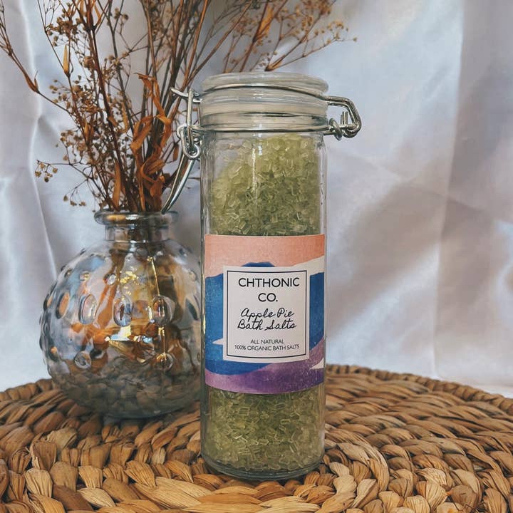 Chthonic Co. Apple Pie Bath Salts 4oz for wholesale by Chthonic Co.