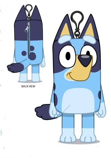 The Zoofy Group , LLC - Wholesale Stuffed/Plush Toy - Kids & Baby - BLUEY 8" PLUSH DANGLE W/EMBROIDERY DETAILS