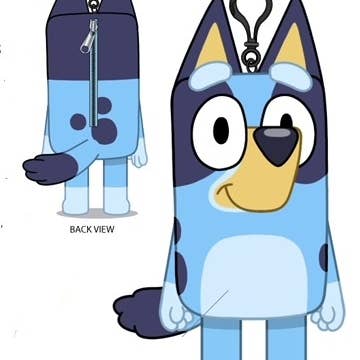 The Zoofy Group , LLC - Wholesale Stuffed/Plush Toy - Kids & Baby - BLUEY 8" PLUSH DANGLE W/EMBROIDERY DETAILS0