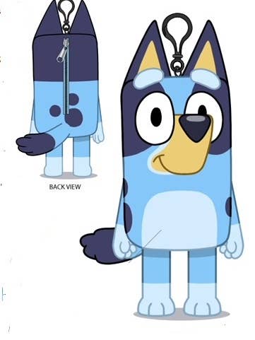 BLUEY 8" PLUSH DANGLE W/EMBROIDERY DETAILS for wholesale by The Zoofy Group , LLC