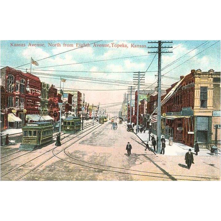 Found Image Press - Wholesale Sticker - Sticker KS-20 Kansas Avenue, Topeka