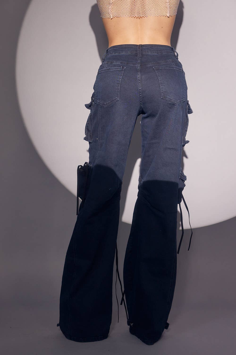 WFFS – Engroshandel Jeans - Dame – Navy cargo-jeans5