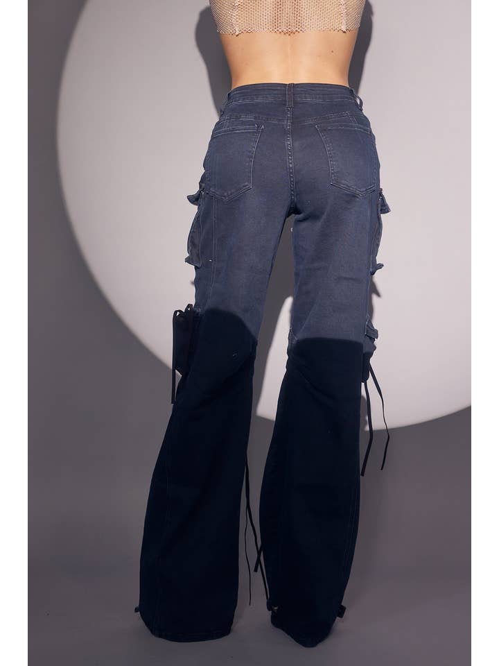 WFFS - Wholesale Jeans - Women's - Navy Cargo Jeans5