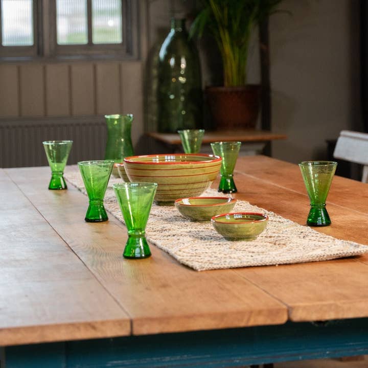 Jarapa – wholesale Wine glass – Moroccan Handmade Recycled Glass Martini 250ml5