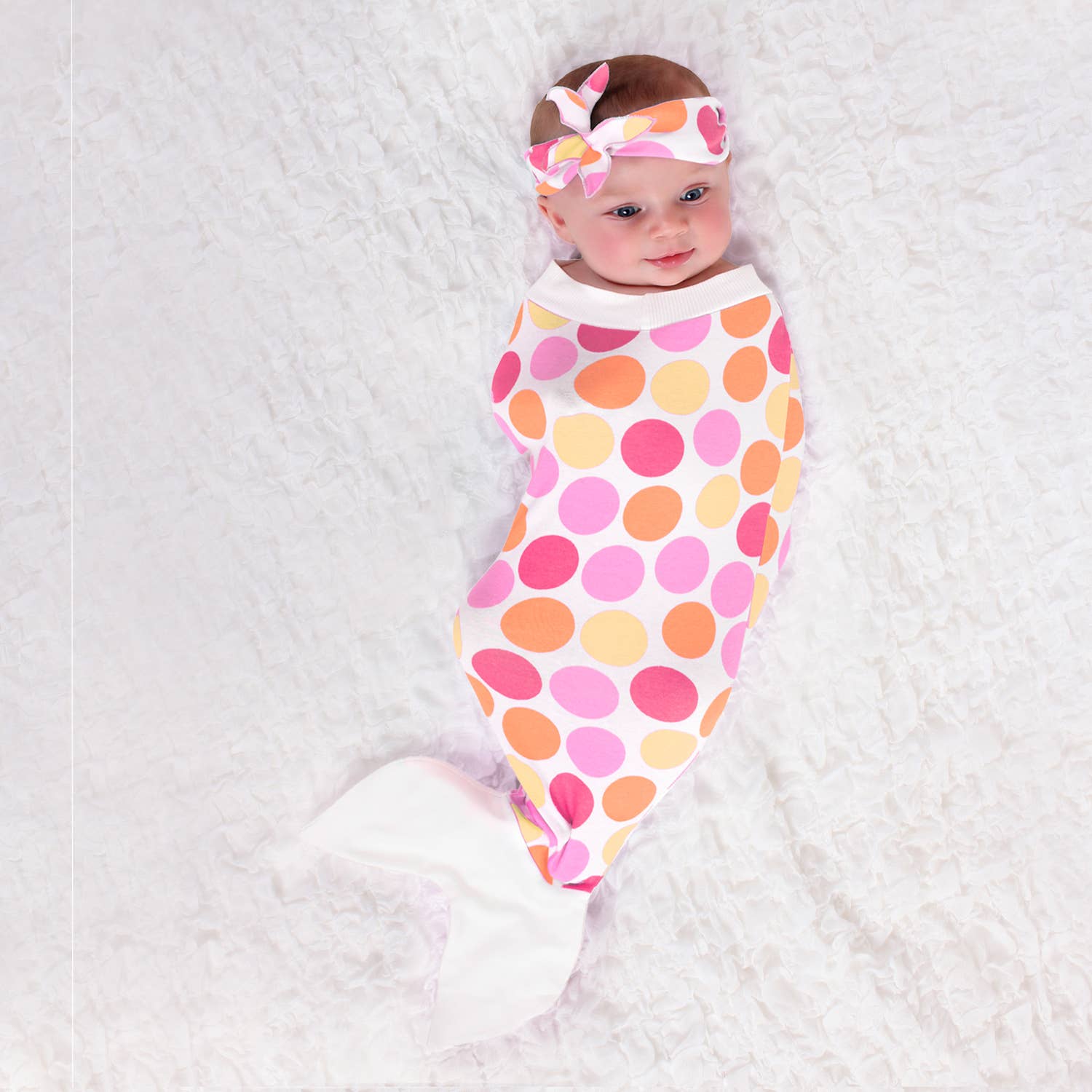 Cozy Cocoon - Wholesale Swaddle Set - Baby - Mermaid Baby Confetti3
