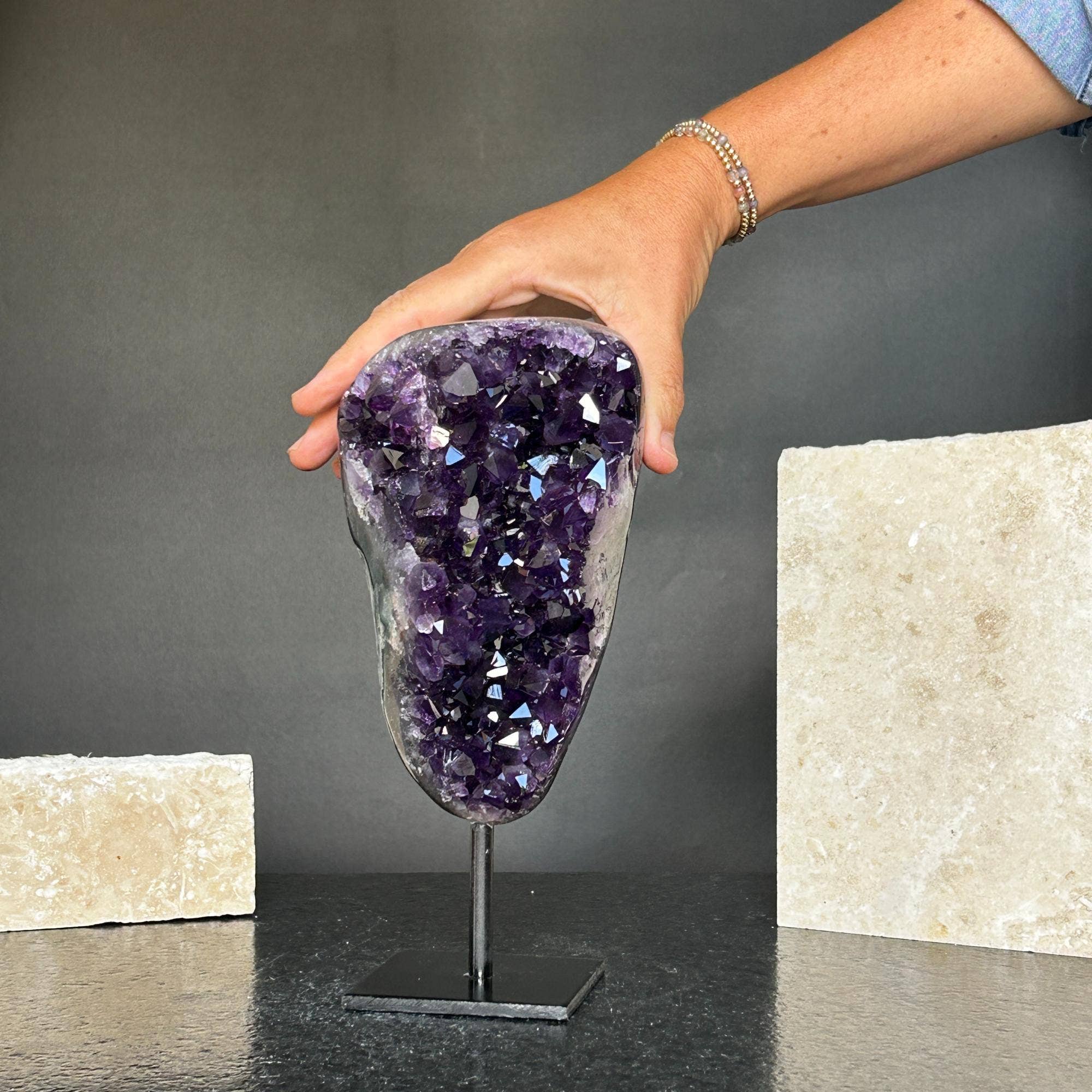 Deep Purple Project - Wholesale Spiritual Stone/Crystal - Amethyst Crystal on Stand – Natural Stone Decor6