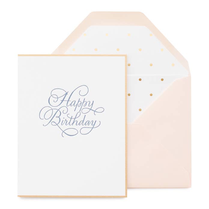 Traditional Happy Birthday Card for wholesale by Sugar Paper
