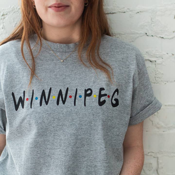 Winnipeg Friends Grey T-shirt for wholesale by The Locals