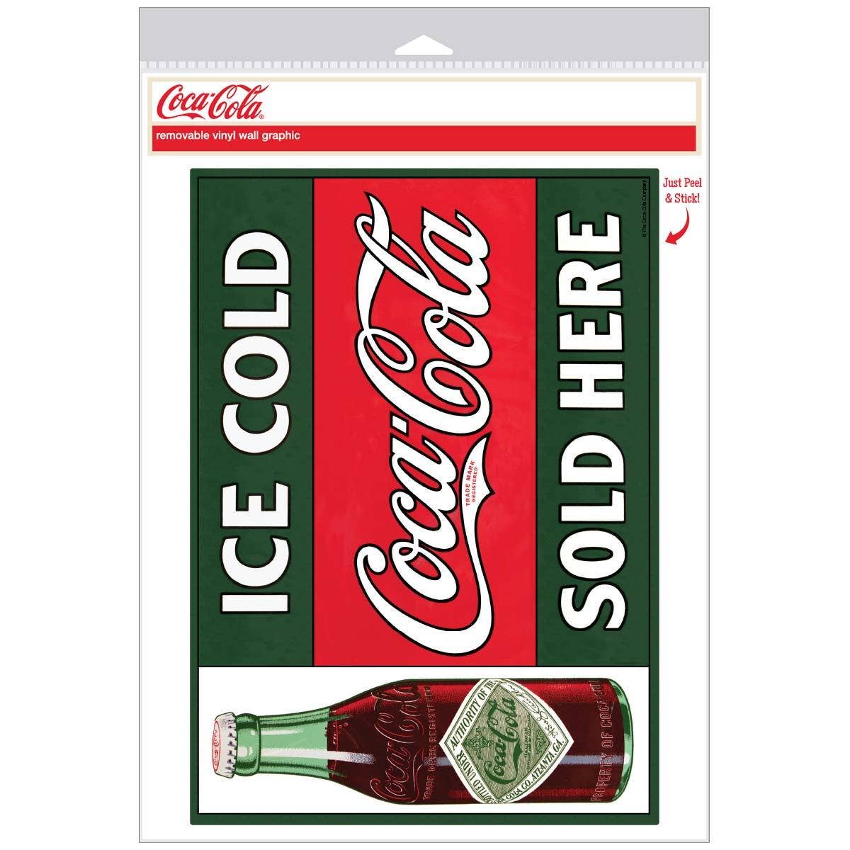 RetroPlanet – wholesale Wall decal/stickers – Ice Cold Coca-Cola Sold Here Wall Decal1