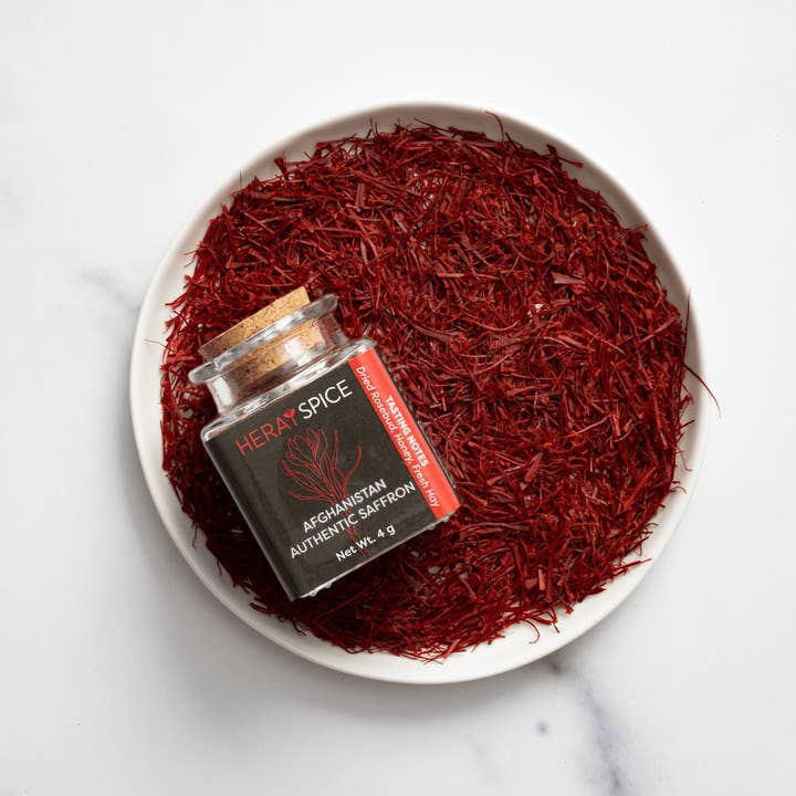 Heray Spice - Vendita all'ingrosso Spezie essiccate - 2 grammi di zafferano macinato fine in polvere, di provenienza etica