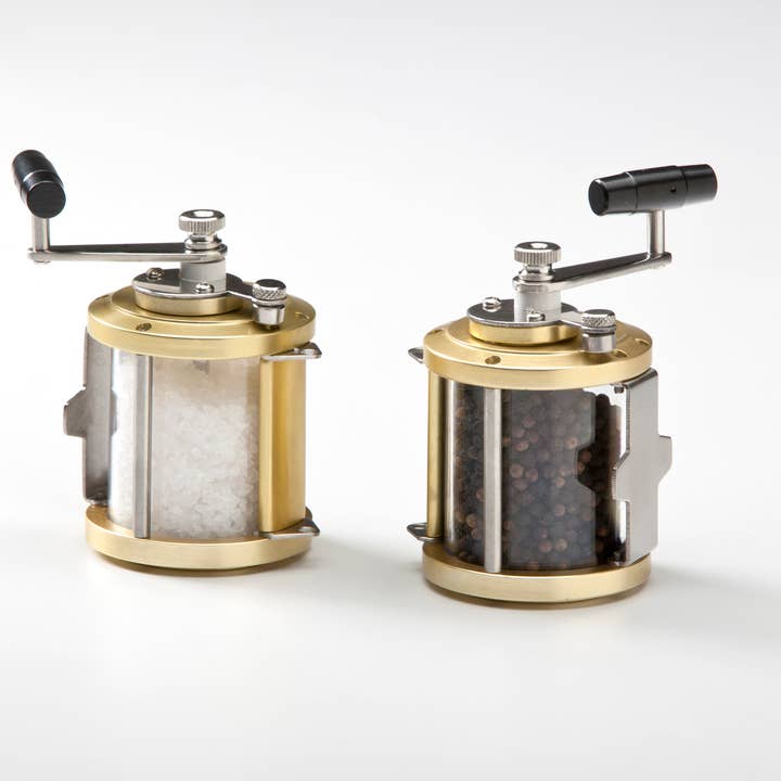 Ocean Reel Salt & Pepper Mills for wholesale by Galleyware