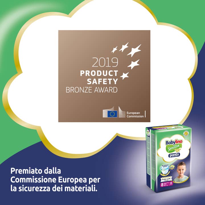 Babylino - Wholesale Diaper (Non-Cloth) - Baby - Babylino Sensitive Cotton Soft, Pant Diaper Size 8, 14 Units6