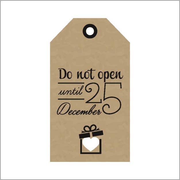 Presentetikett - Öppna inte förrän 25 - 20 december för wholesale av Mini Art Products