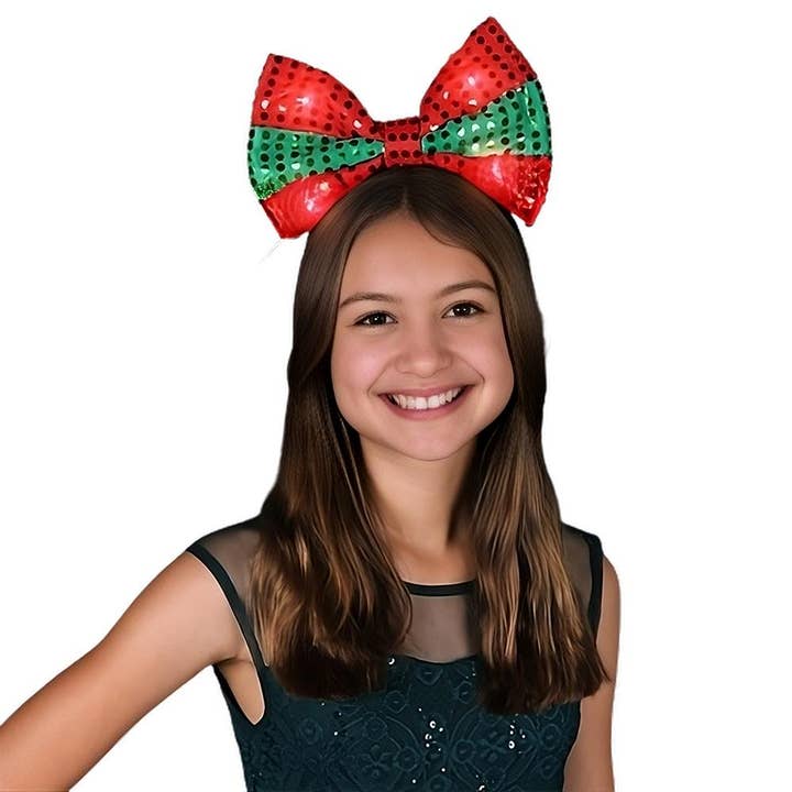 Blinkee.com, LLC – wholesale Fashion headband – women's – LED Christmas Bow Light Up Headband