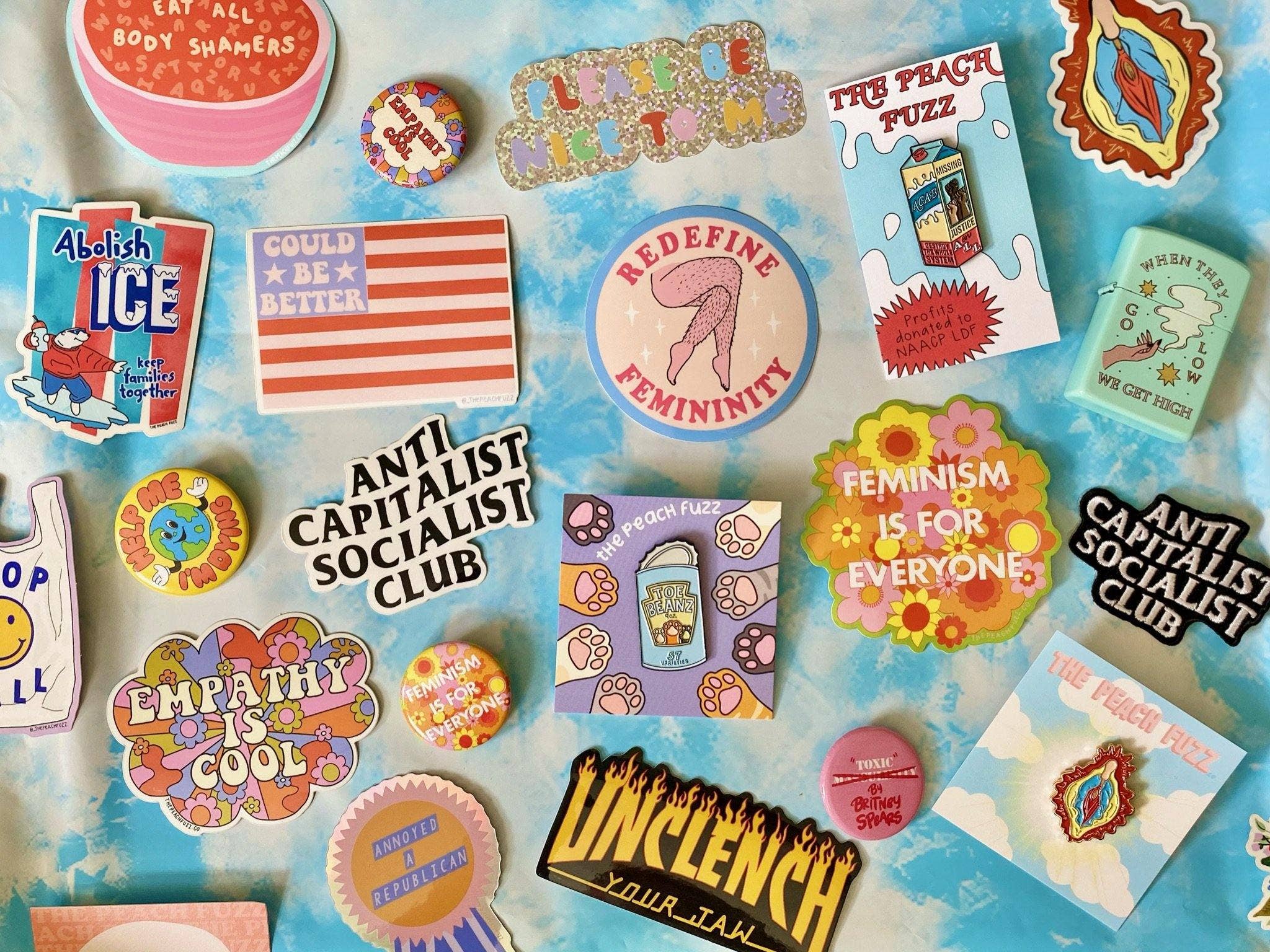 The Peach Fuzz - Vente Autocollant - Autocollant Empathy Est Cool5