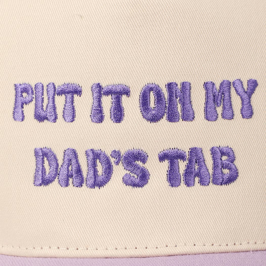 Fashion City - Wholesale Baseball Cap - Unisex - Put It On My Dad's Tab Embroidery Two-Tone Hat35