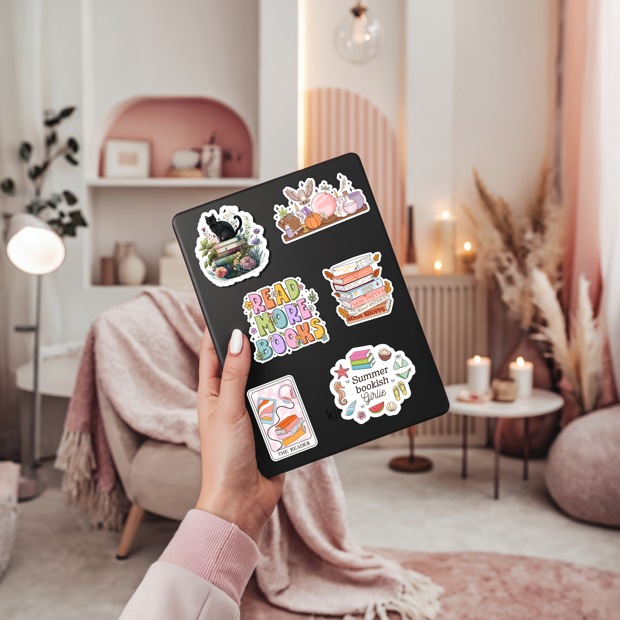 Indie Heart Studio - Wholesale Sticker - Summer Bookish Girlie Vinyl Sticker – Summer Book Lover  3