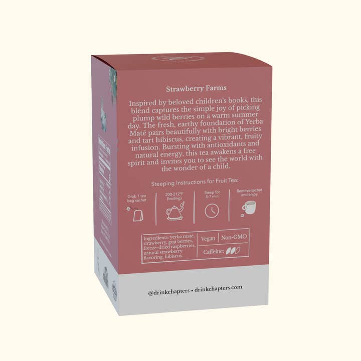 Chapters Tea & Company - Wholesale Tea Bags - Strawberry Farms Tea Bag Sachets4