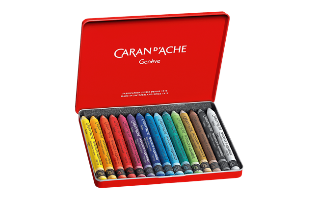 Caran d'Ache - Wholesale Pastels - Set of 15 NEOCOLOR™ II Pastels in Metal Box1
