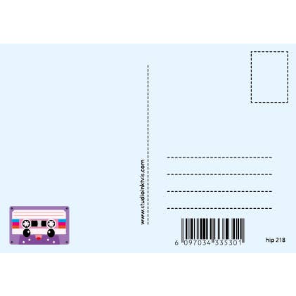 Studio Inktvis - Wholesale Birthday Card - Born in the olden days VHS tape, floppy disk & cassette tape1