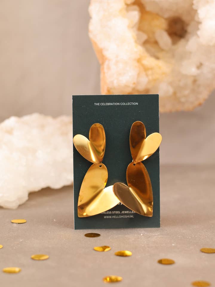 Örhängen - Nova hjärta för wholesale av HELLO HOSHI