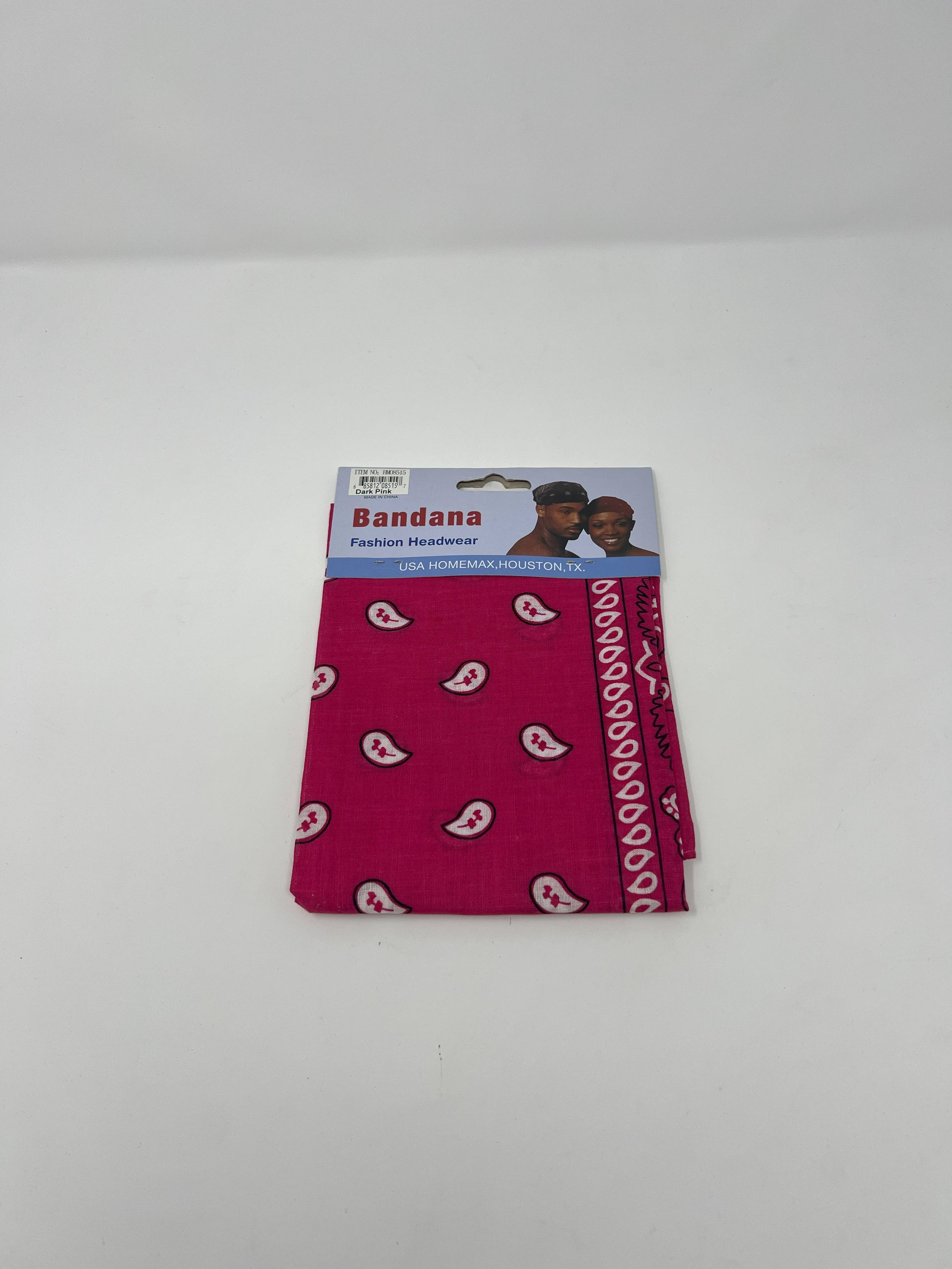 USA HomeMax - Wholesale Bandana - Unisex - Multipurpose Bandana Assorted Colors - 12