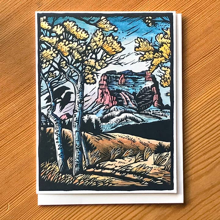 Holy Mountain - Chief Mountain Card for wholesale by Claire Emery Art