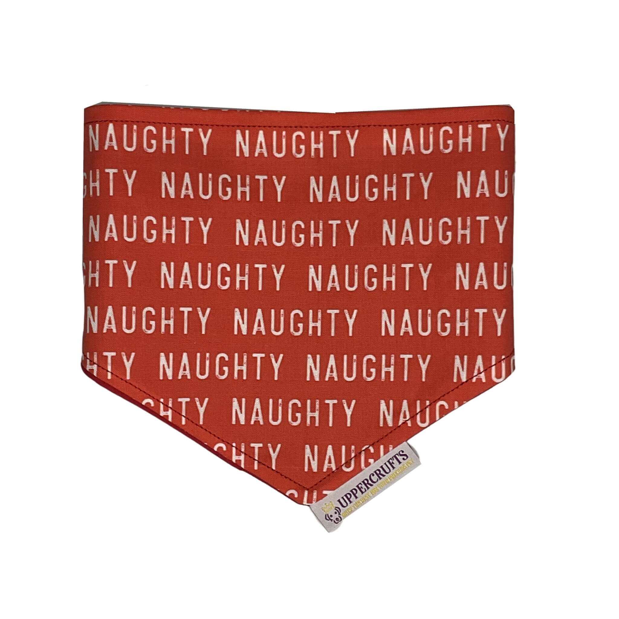 Uppercrufts, LLC - Wholesale Pet Bandana - Dog - Naughty List Bandana1