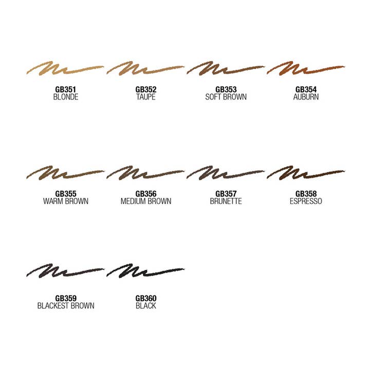 PINEAPPLE Beauty - Wholesale Eyebrow Pencil/Filler - LA Girl GB351 Shady Slim Brow Pencil Blonde - 3pc1