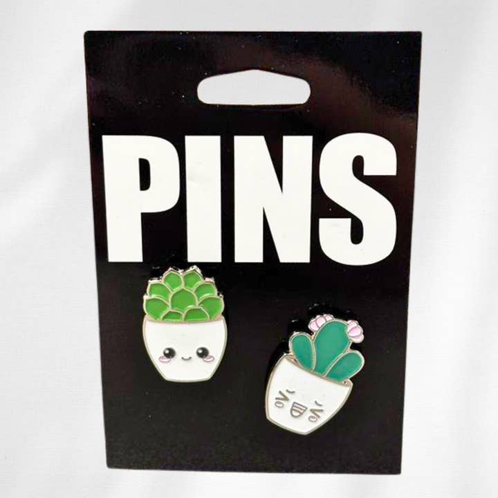 Lil Succulents 2 Pack Lapel Pin for wholesale by Kalan
