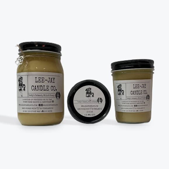 Teddy's Oatmeal, Milk and Honey for wholesale by Lee-Jay Candle Co.