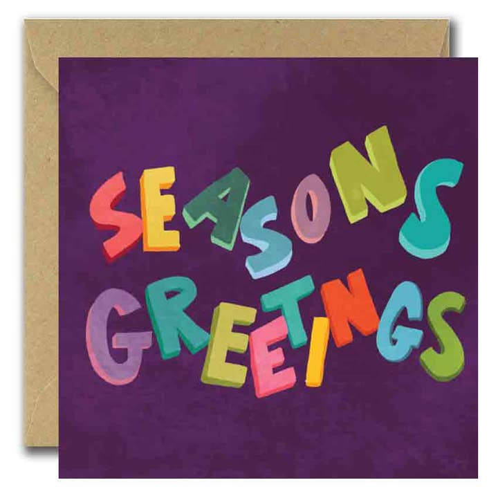 Seasons Greetings for wholesale by She Designs He Prints