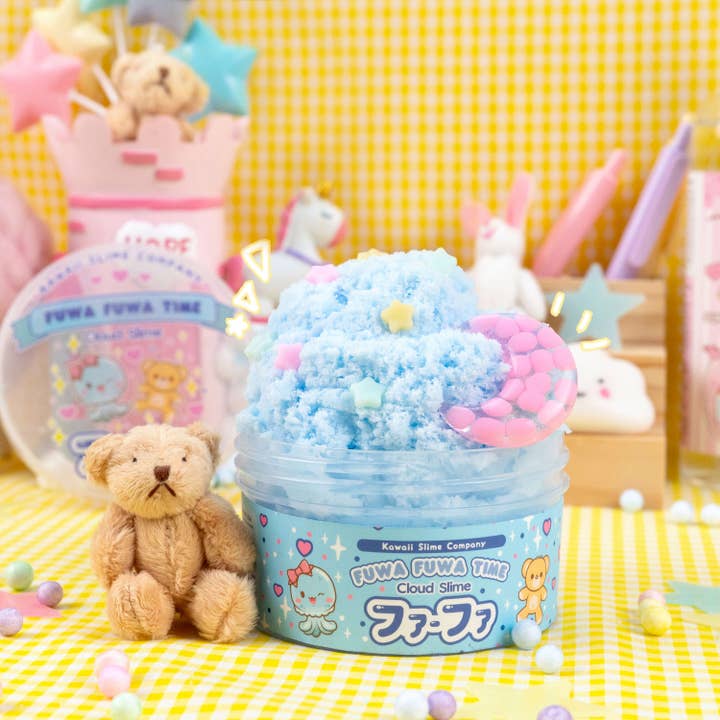 Kawaii Slime Company - Vente Pâte ingénieuse/slime – enfant - Fuwa Fuwa Time Icee Cloud Slime (4 pièces/boîte)