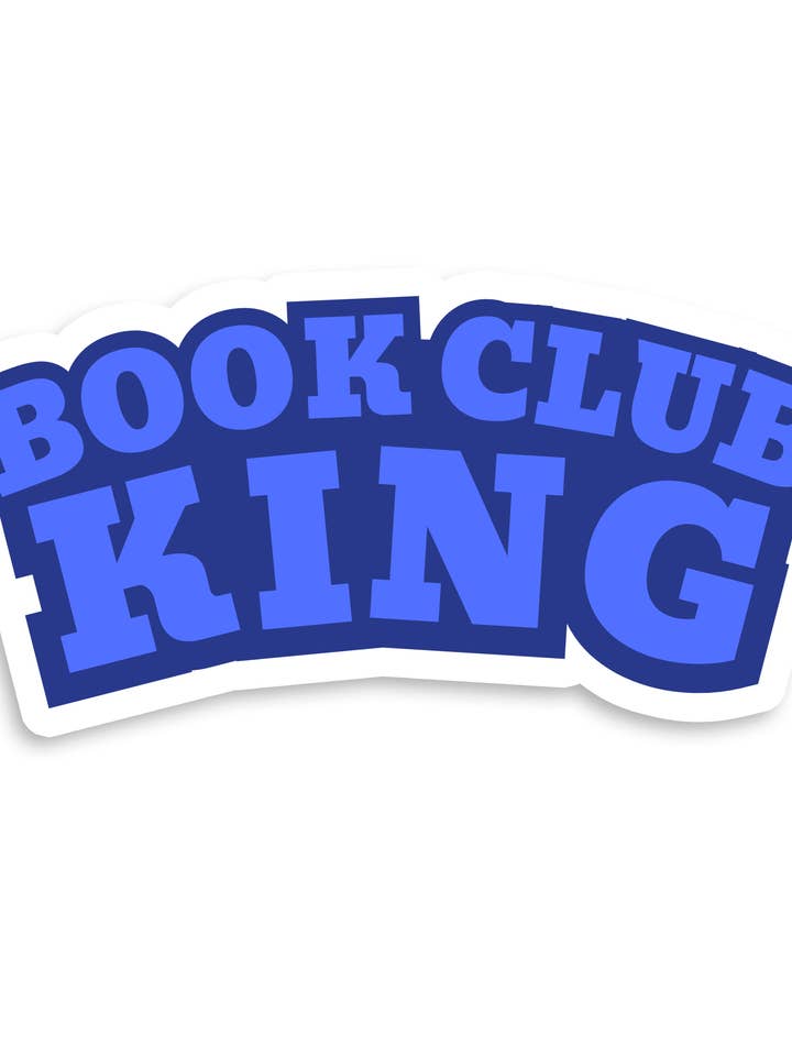 Boekclub Koning Vinyl Sticker voor wholesale door Announce Divinely