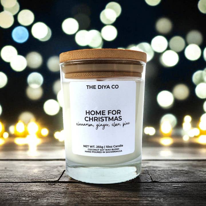 10 oz Casa para o Natal | Vela de Coco e Soja por atacado de The Diya Co