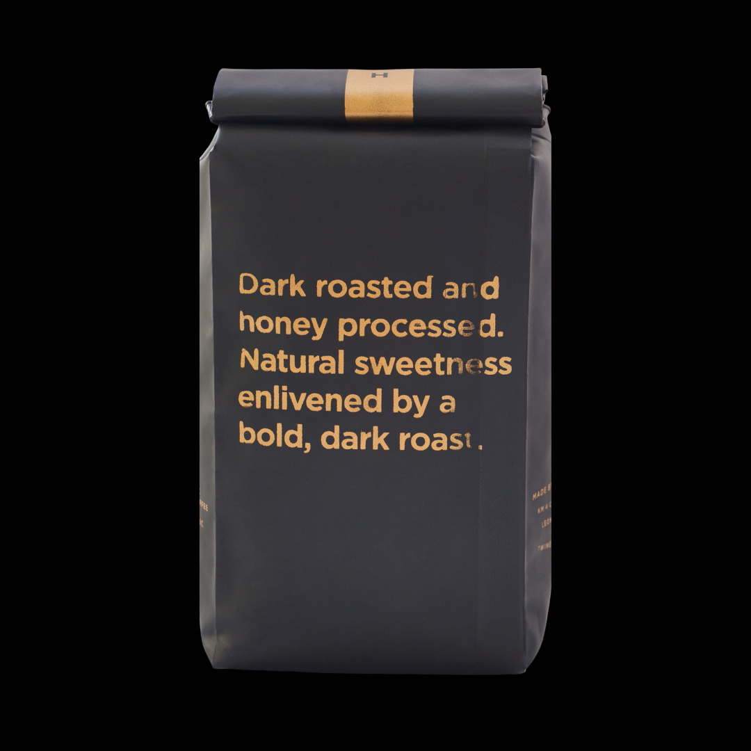 Twin Engine Coffee - Wholesale Ground Coffee - Honey Bear Black / GRD Organic Fair Trade Specialty Coffee2