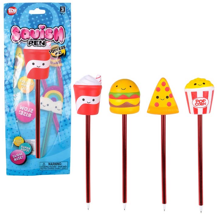 CANETAS SQUISH FAST FOOD 8.25" LLB Squishy Toys por atacado de La Luna Bella - Toys