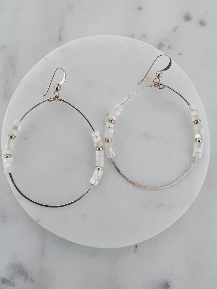 Floating Gemstone Hoops + More Options for wholesale by Mac and Ry Jewelry