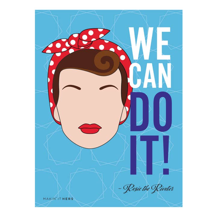 Rosie the Riveter Inspired Poster for wholesale by Makin' It Hers