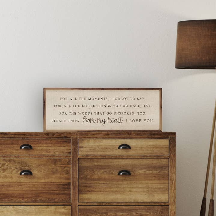 Kendrick Home - Wholesale Wood Wall Art - From My Heart White1