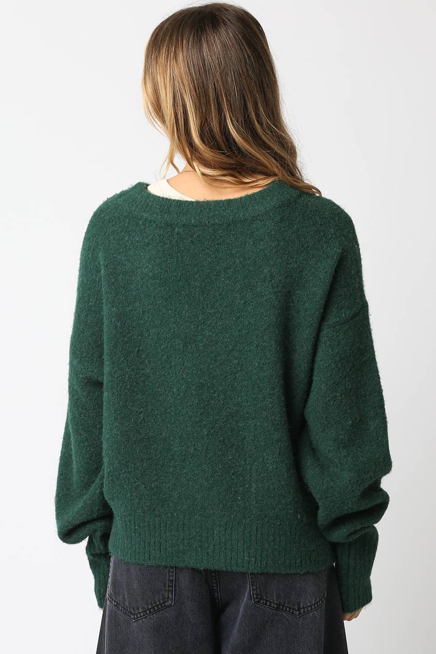 Olivaceous - Wholesale Pullover-trui - Dames - Julien Trui7