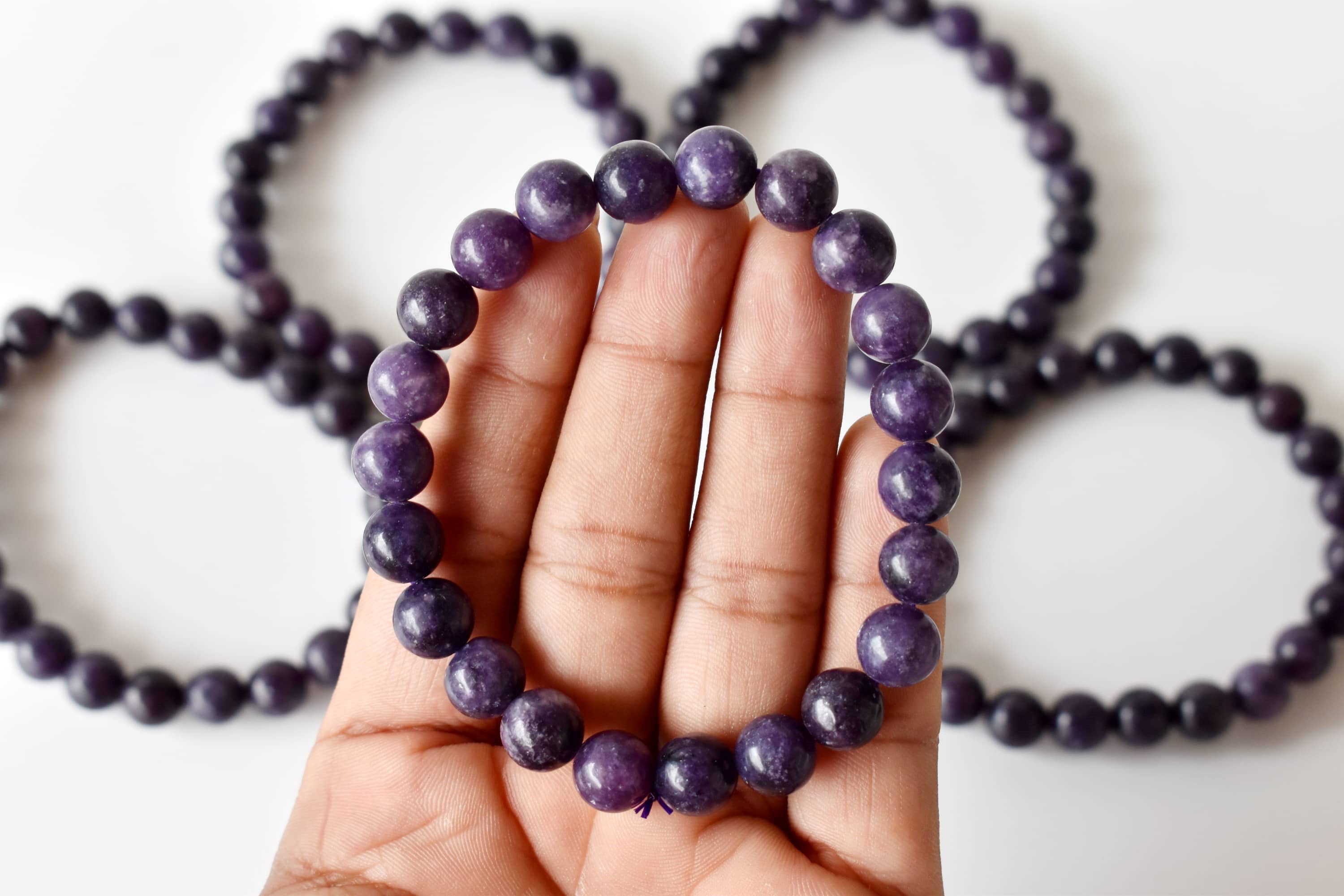 Soothing Crystals - Wholesale Beaded Bracelet - Healing Bracelet | Lepidolite | Gemstone Bracelet4
