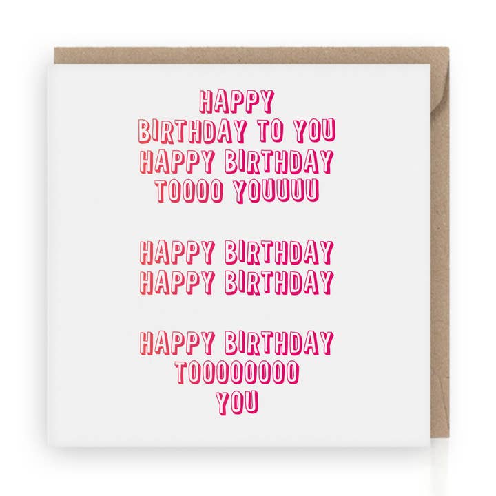 Grattis på födelsedagen gratulationskort | miljövänlig för wholesale av Grafiquelien