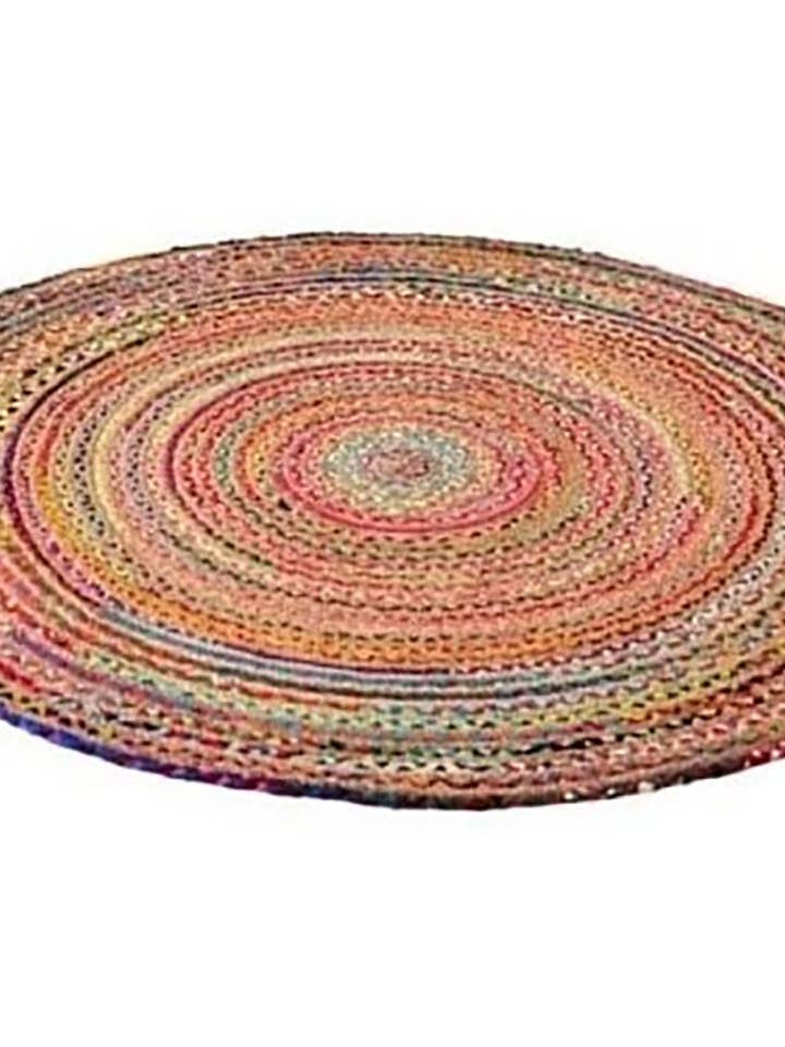 Tapete Spura Home Redondo Vibrante Circular Chindi Trançado por atacado de Spura Home