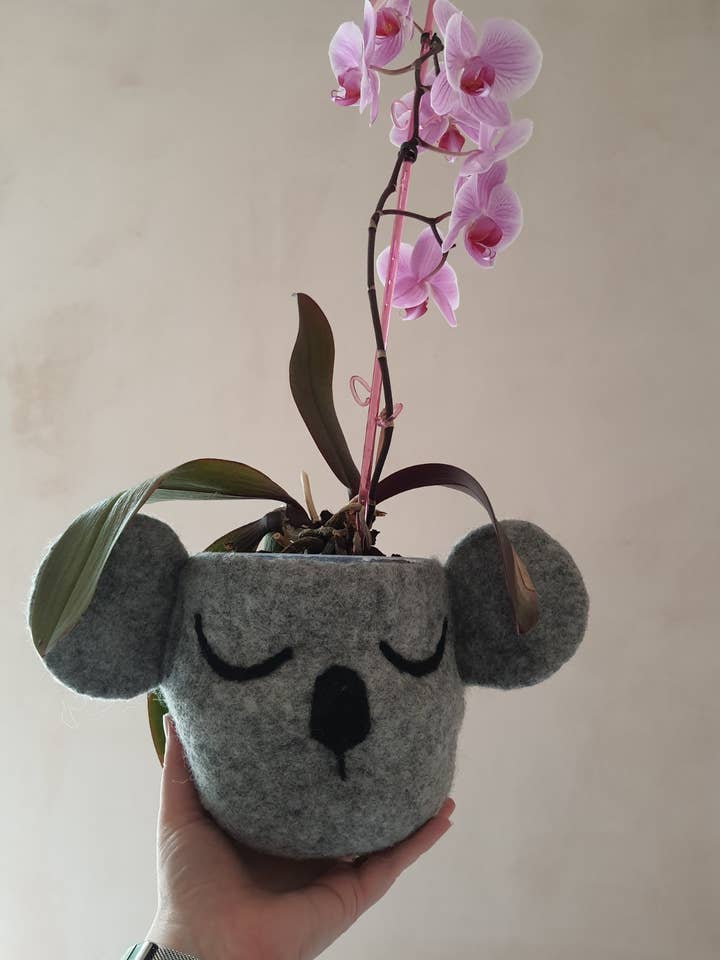 Felted Animal Pots - For Storage or Plants for wholesale by Cool Trade Winds